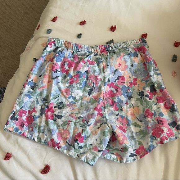 SOLD Abercrombie Kids Floral Linen Matching Set Girls size 9/10 - Picture 5 of 9